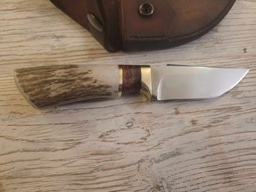 Recurve Deer Antler Knife