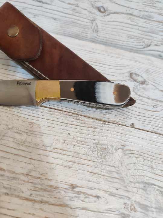 Everyday carry knife | Brown/white