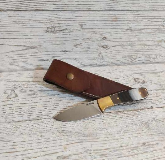 Everyday carry knife | Brown/white