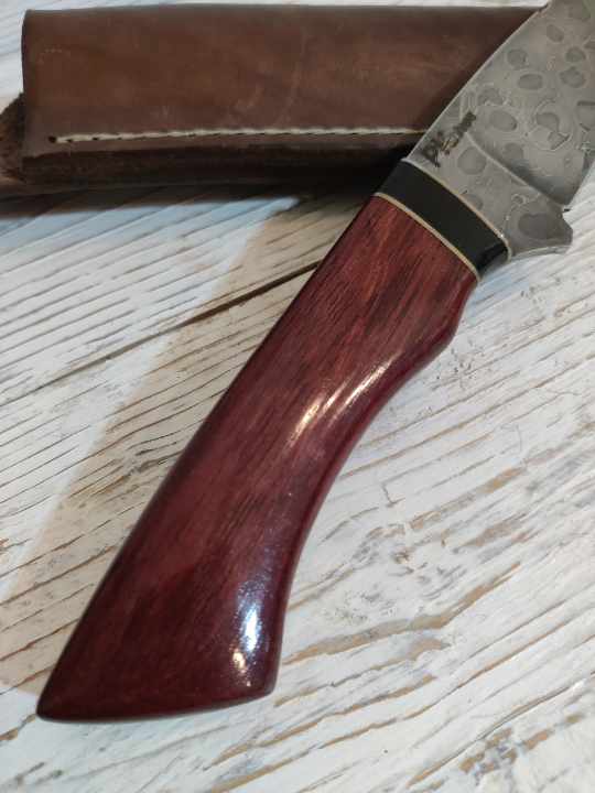 Chainsaw Damascus knife