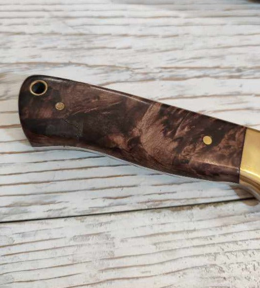 Drop point hunter | Burl wood