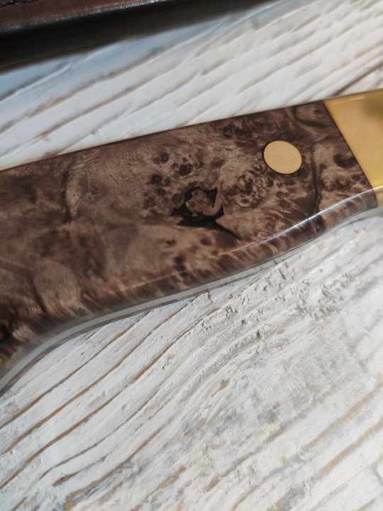 Drop Point Hunter | Burl wood