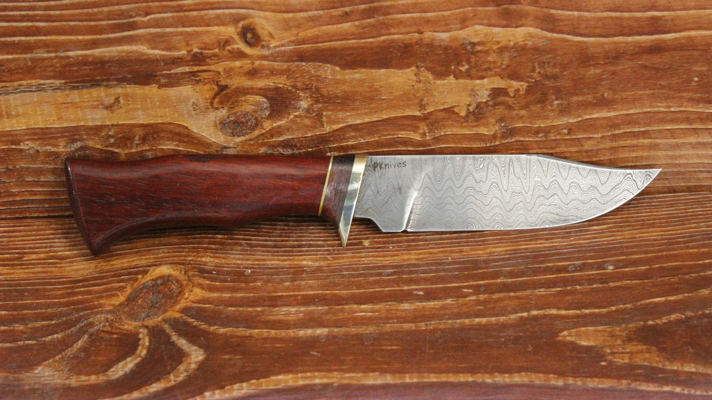 Damascus bowie knife