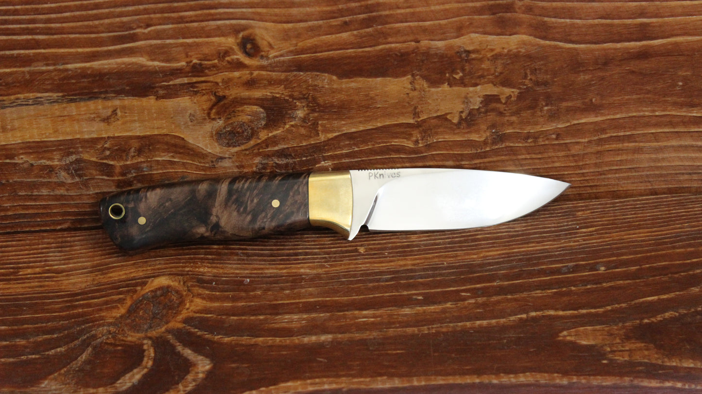 Drop point hunter | Burl wood